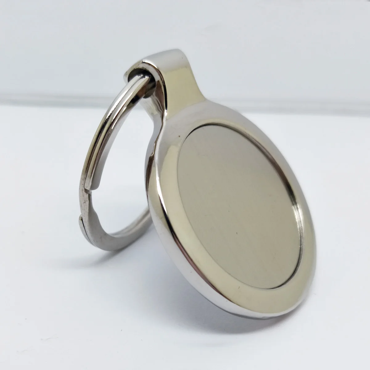 Round Shaped Blank Stainless Steel Metal Keychain Buy Stainless Steel