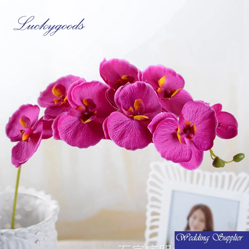 Lf440 70cm Fake Artificial Blue Orchids Flowers In Different Colors