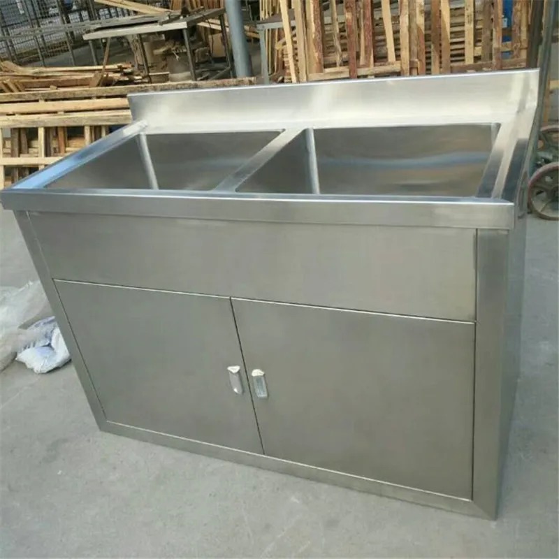 Handmade Commercial Outdoor Kitchen Stainless Steel Industrial Sink Cabinets Cabinet