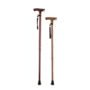 BoDa Factory W-05 Exporter 2-Sections Hook Old Man Walking Stick Cane/ 89cm Length Aluminum Elderly Walking Stick With Light