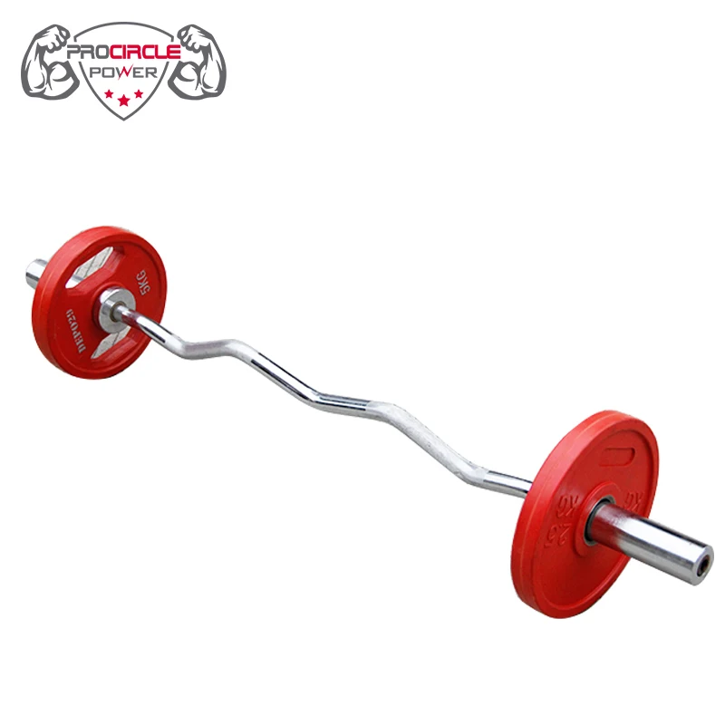 curved barbell weight lifting