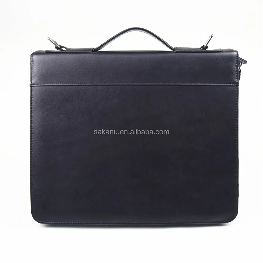Leather Folder Briefcase With Retractable Handles Buy Briefcase With