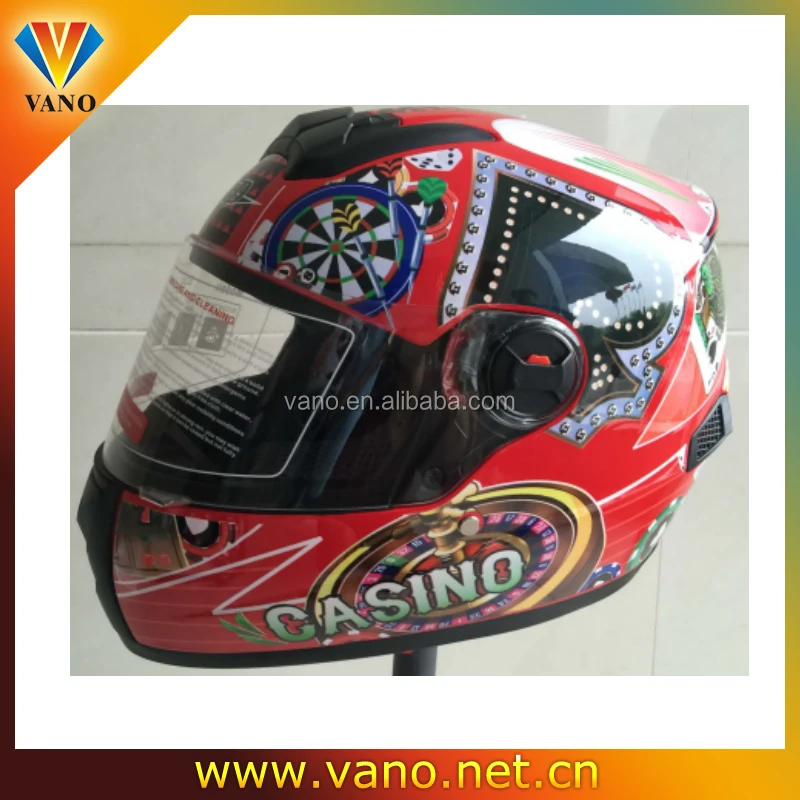 motorcycle helmet colorful double visors helmet