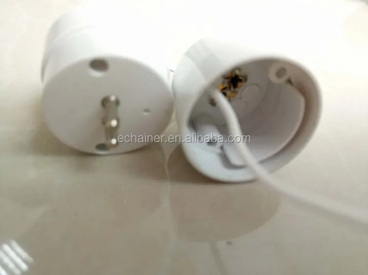 T8 Round Plastic Fluorescent Lamp End Cap With T5 Pins G13 Lamp Holder