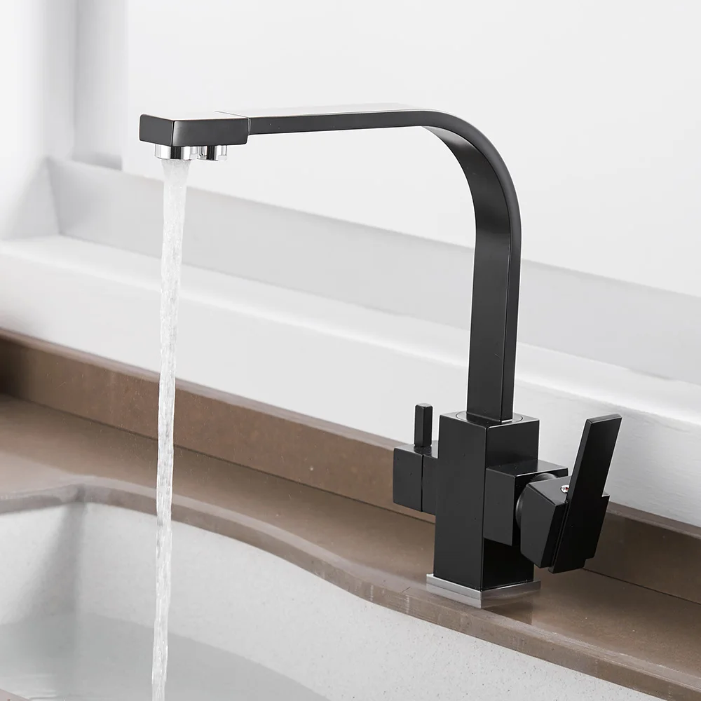 高端水槽龙头黑板陶瓷阀芯浴室洗脸盆单把手水龙头厨房龙头 0178r