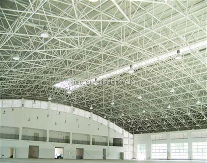 Wind Resistance Space Grid Frame Structure For Building