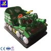 colorful inflatable ice bumper car play on skating rink or snow ground