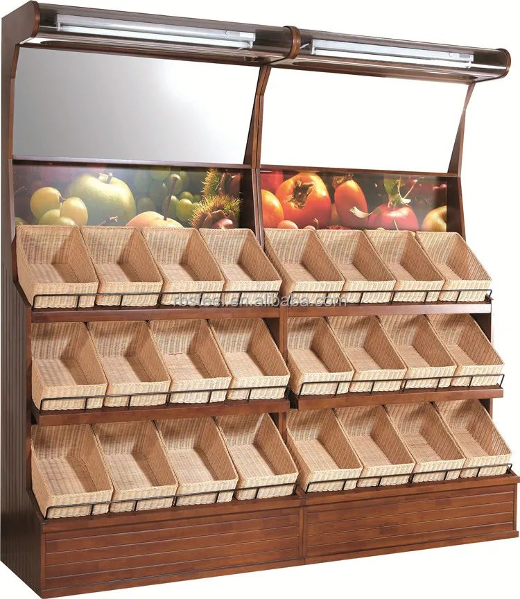 3 Tier Wooden Fruit And Vegetable Wall Display Rack 3 Tier Wooden Fruit And Vegetable Wall Display Rack