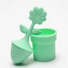 Gift Set Silicone Tea Filter with Drip Tree Shape Tea Infuser Tea Strainer Novelty Gift