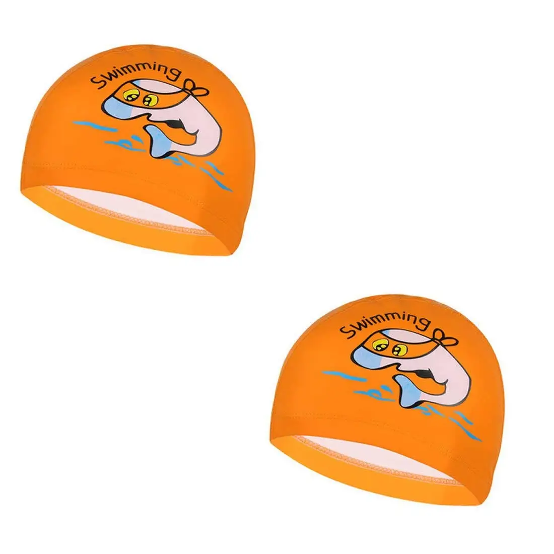 Buy Waterproof Swim Cap for Kids, Lightweight Cute Fun Design Kids Swim Caps Swimming Cap Caps 