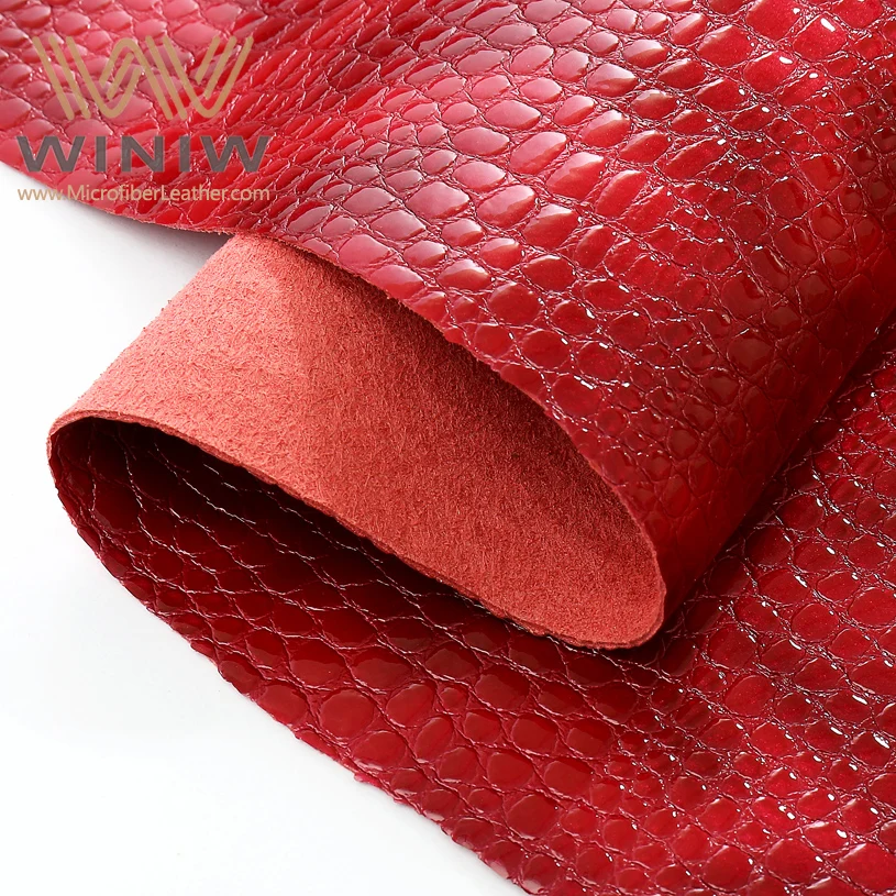 PU Faux Leather Material for Luggage Tag Leather Fabrics
