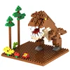 LOZ holiday mini vintage model babies playing dinosaur interlocking cubes candy block toy