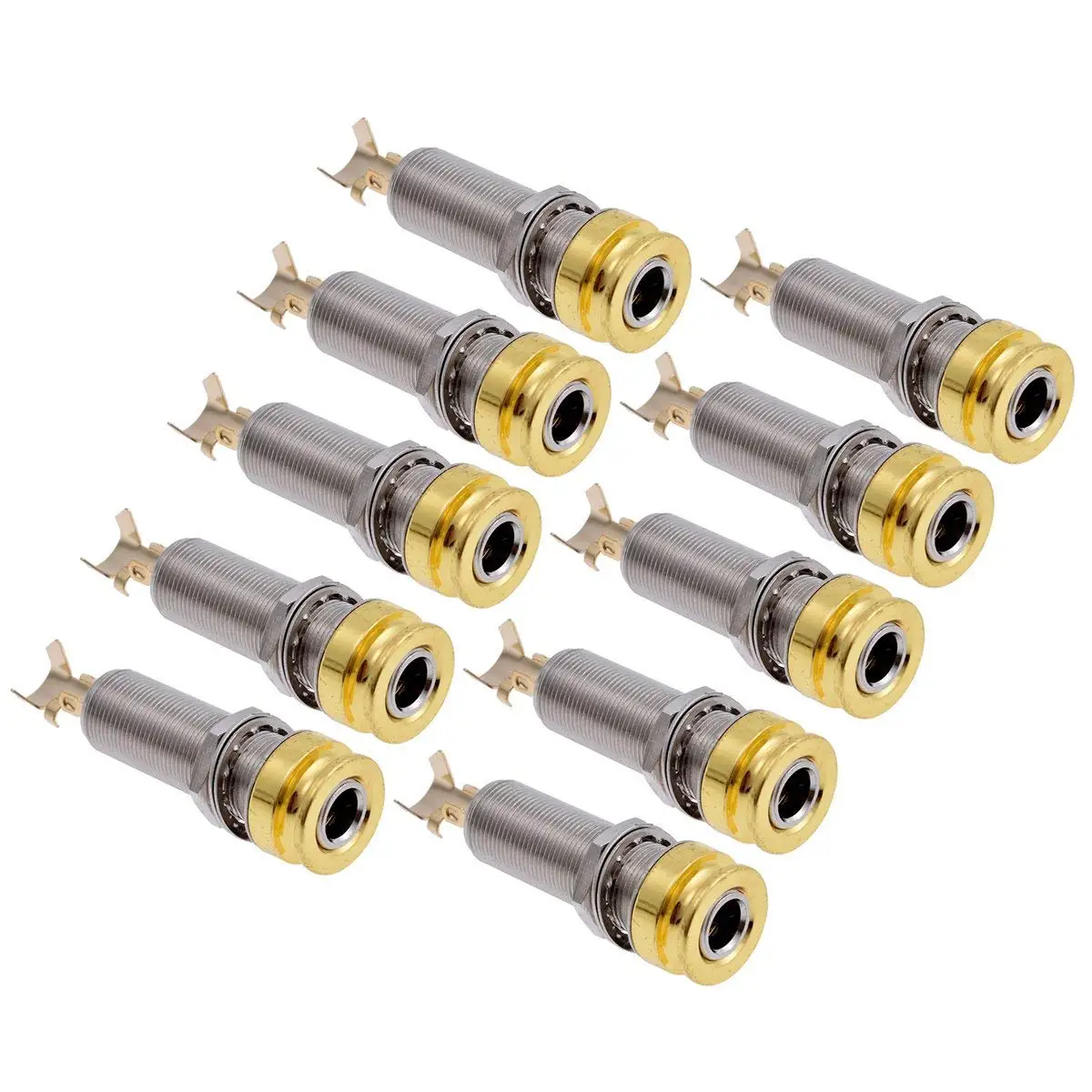 6.3mm Instrument Guitar Audio Phone Phono Jacks Mono Open Circuit 3 Pack of 1//4 Inch