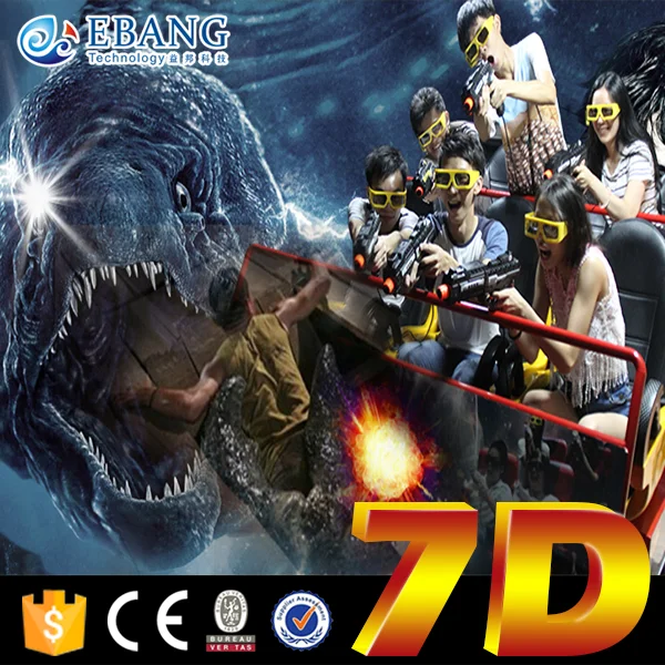 Bioskop 7d dengan jurassic park dinosaurus permainan Taman hiburan untuk dijual