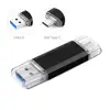Slim USB Type-C Pen drive with Cap,Two port USB flash drive for Android mobile phones