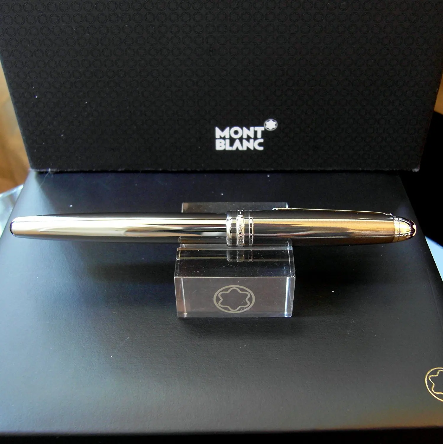Montblanc Meisterstuck Solitaire Doue Stainless Steel with Hematite Rollerball Pen 3514, 23263