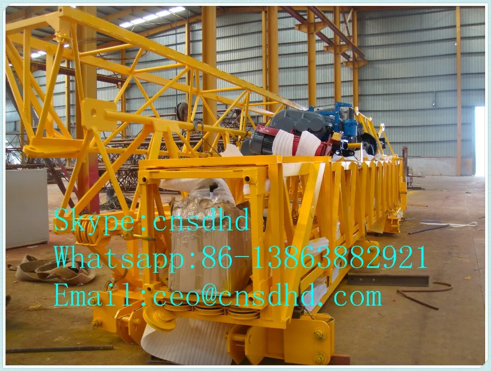 QTK20 2T fast erecting tower crane small easy to move tower crane