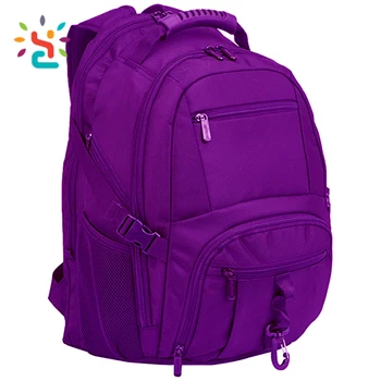 Women S Purple Nylon School Bag 1680 D Plain Sport Knapsack Backpack Cycling Rucksack Bookbag For Lady Uni Bags
