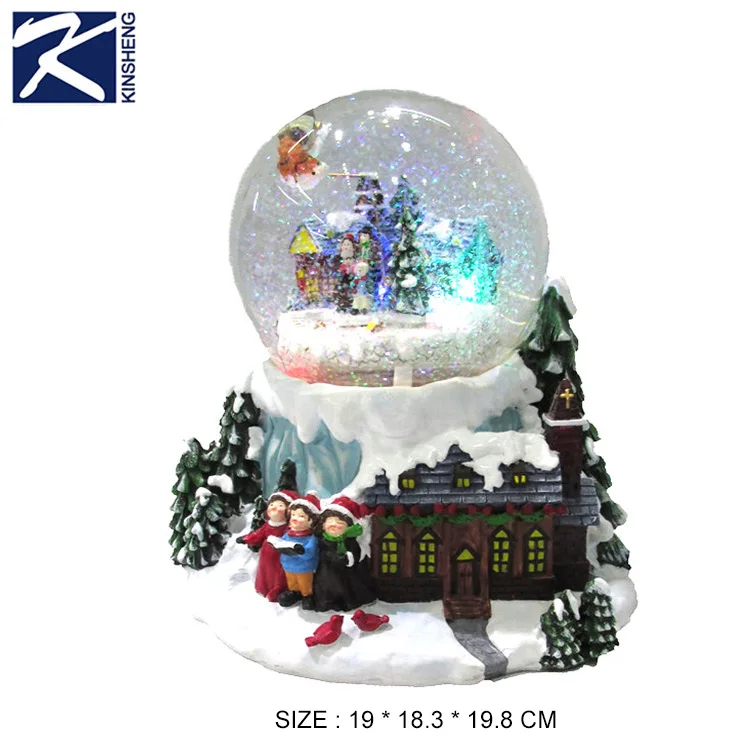 Custom Christmas Elf Snow Globe Gifts With String Light And Music For