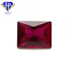 Top Quality 5# Red Ruby Princess Cut Baguette Synthetic Corundum Stones