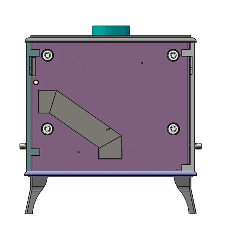 Lf Strongest 30kw Cast Iron Double Doors Solid Fule Wood Burning Stove