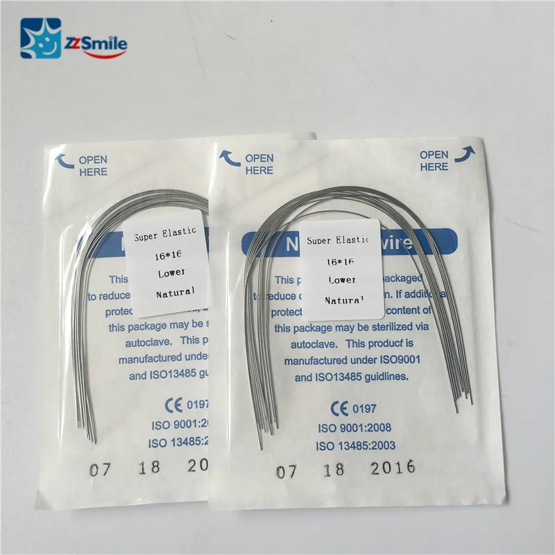 Ce/iso Approved Orthodontic Niti Super Elastic Natural Form Dental Arch