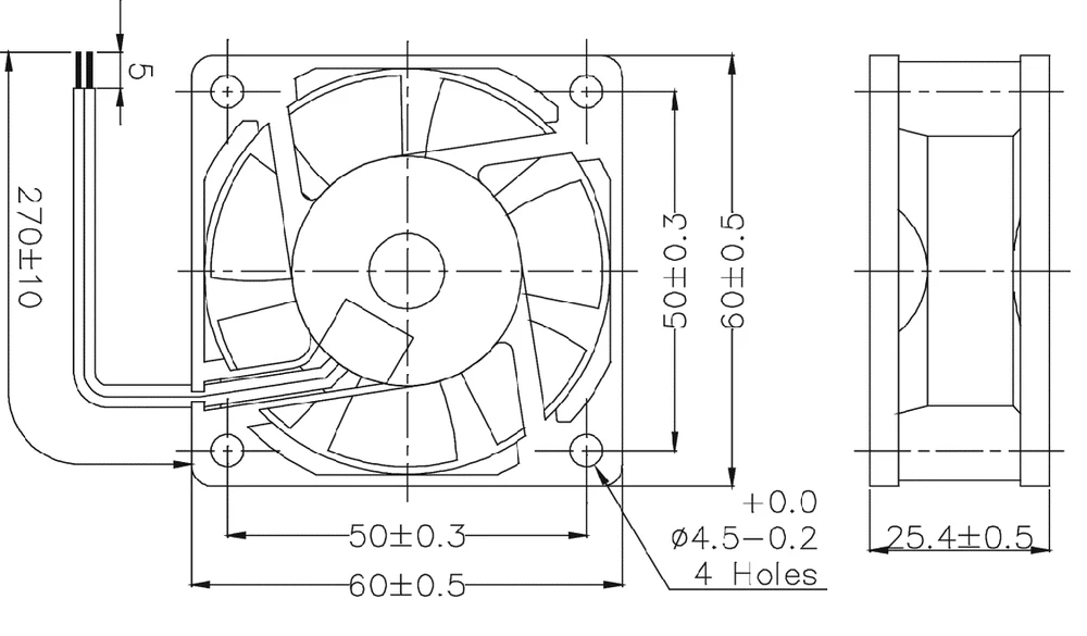 pc fan sizes chart