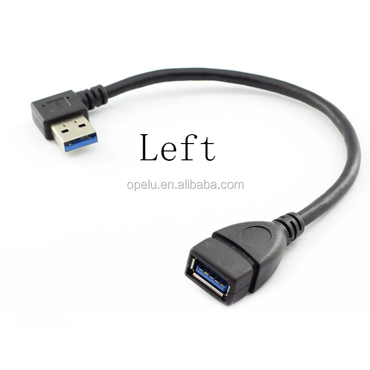 90 Degree Right Angle Usb 3.0 Male To Female Adapter Extension Usb