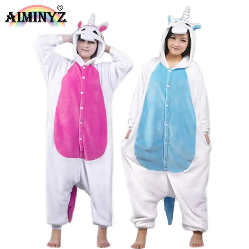 AIMINYZ pyjama cartoon onesie pyjama eenhoorn volwassen onesie kerst pyjama kinderen nachtkleding vrouwen homewear mannen voor kigurumi