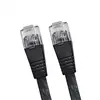 Black 24AWG Cat6 550MHz UTP Ethernet Bare Copper Patch Ethernet Cable