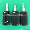 Top for Citroen 3 Button Flip Key Shell With Boot Button 206 Blade With Battery (