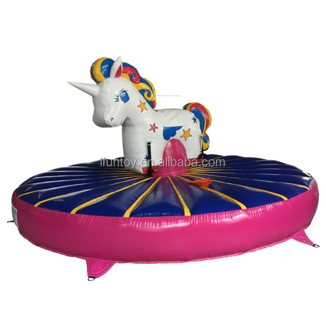 Crazy Inflatable Mechanical Rodeo Unicorn Ride /inflatable Bull Game