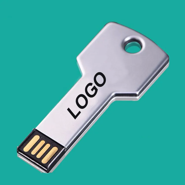 Promotional gift metal key USB flash pen drive 2G 4G 8G 16G 32G USB with custom logo - ANKUX.COM