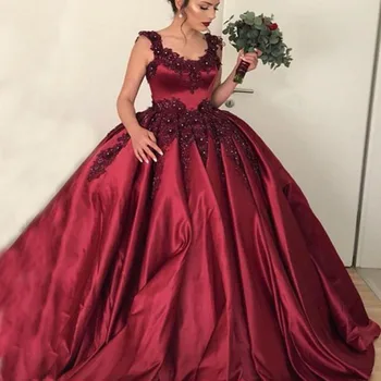burgundy wedding dress bride
