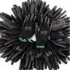 MHR 13 knitted thin PU on palm safety working gloves