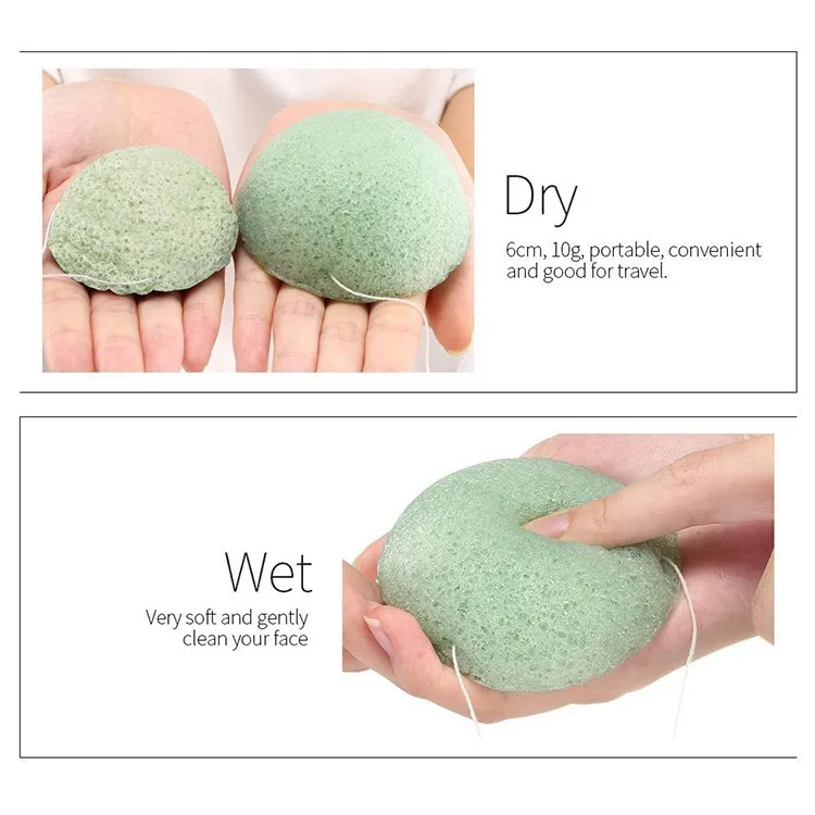 2 Pcs Konjac Sponge Activated Bamboo Charcoal Wholesale 100 Organic