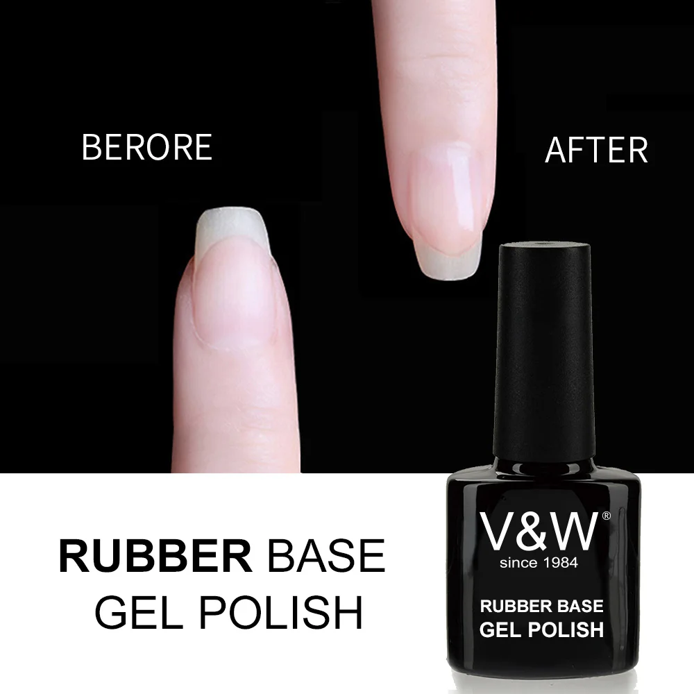 
Rubber base gel polish in UV gel 