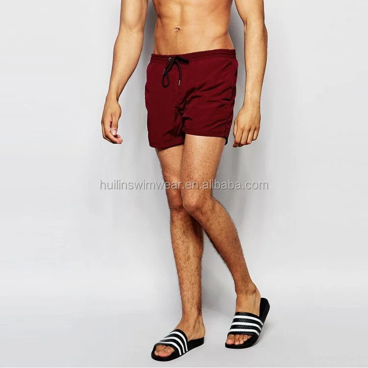 burgundy swim trunks