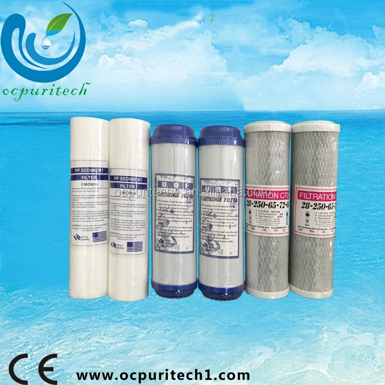 one complete set water filter cartridge including Pp+cto+UDFfilter cartridge