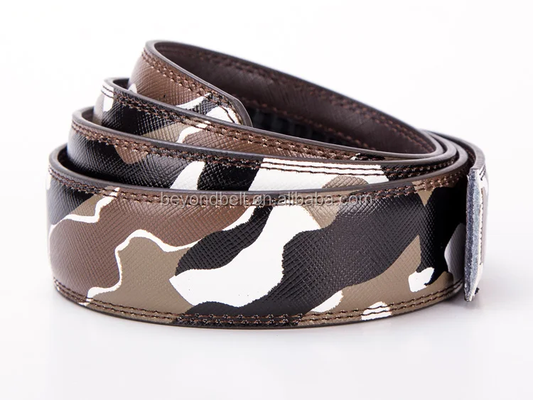 Camouflage Belt in Genuine Leather