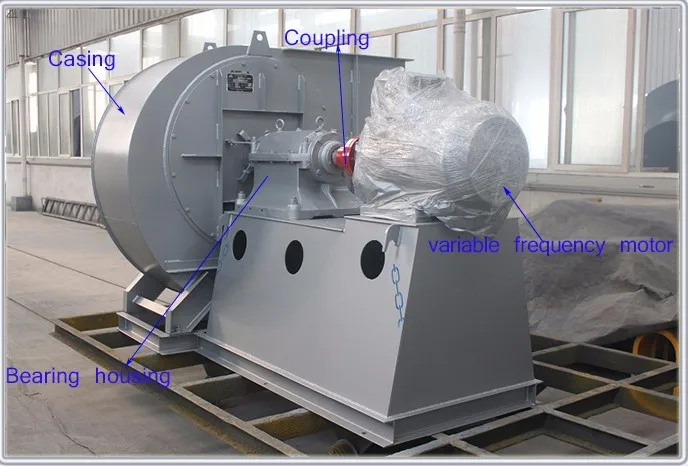High air flow industrial induced draft fans for thermal power plants.