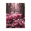Flowers blossom all over the forest in autumn Decorative indoor hanging Painting by numbers Diy Digital Oil Painting with Frame