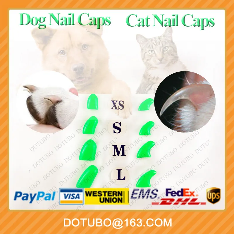 Wholesale Colorful Sparkle Soft Dog Nail Caps Dog Grooming Nail Caps Anti Scratch Dog Cat Claw 