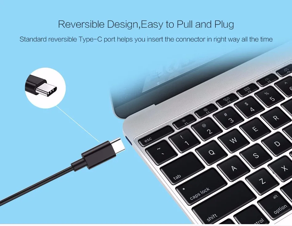 2017 NEW Arrival 1M USB Type-C Cable USB 3.0 3.1 Type C Data Cable for Samsung S8 S8 plus - ANKUX.COM