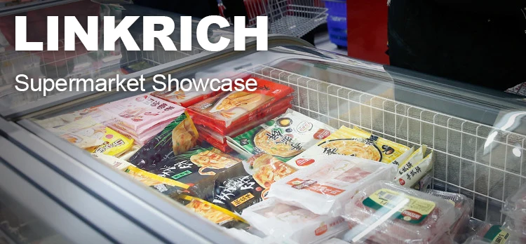 Linkrich Commerical Supermarket Fresh Meat Showcase Chiller /Industrial chiller freezer