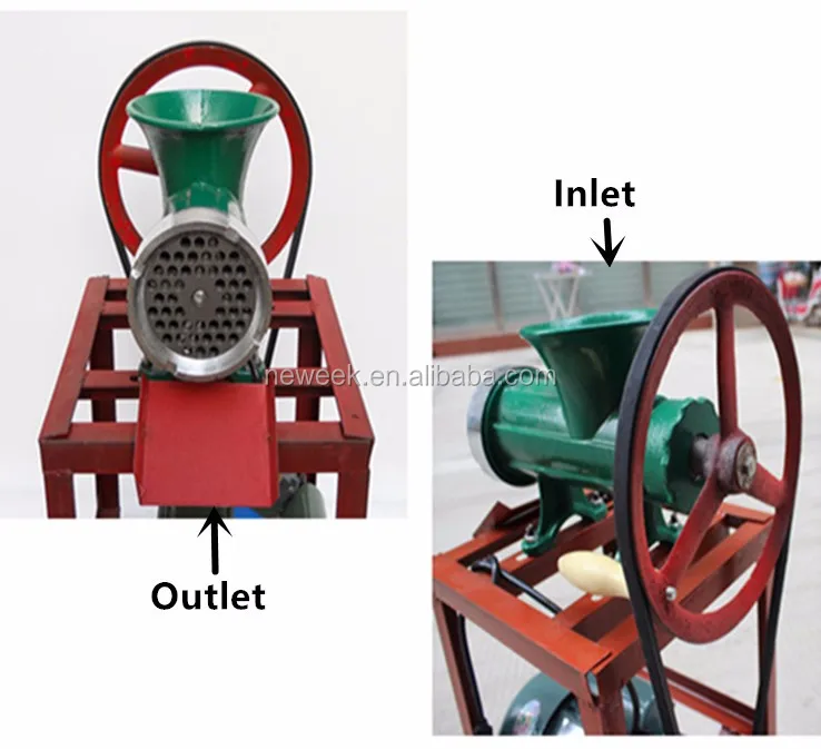 Neweek 32 Thickness Adjustable Chilli Beef Bone Meat Grinder Machine