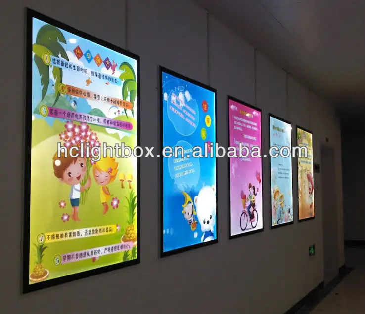 Marco De Luz De Foto De Imagen Led Retroiluminada Montada En La Pared