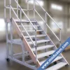 Aluminum extrusion profiles tube pipe fittings for industrial ladder and platform