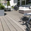 eco waterproof wpc outdoor wooden capped composite decking uv plastic timber flooring looks like wood deck for garden terrace