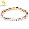 Wholesale China Solid 14K Yellow Gold Moissanite Diamond Tennis Bracelet